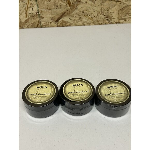 Wen Chaz Dean Sweet Almond Mint Re Moist Intensive Hair Treatment 4oz x 3 ea. - Picture 4 of 5